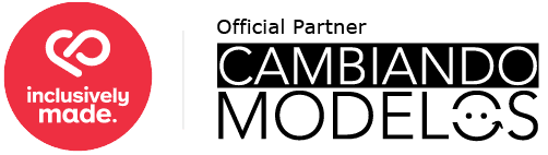 logo inclusively made cambiando modelos vert