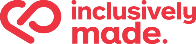 inclusively made horizontal red logo